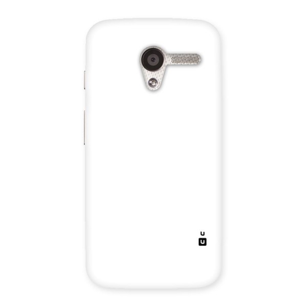 Plain White Back Case for Moto X