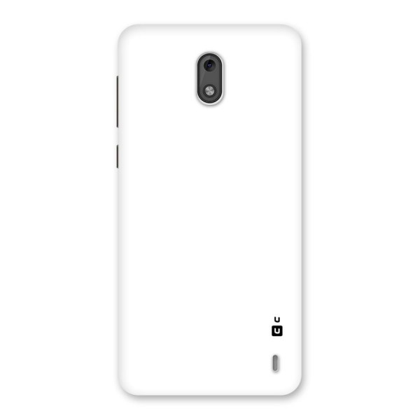 Plain White Back Case for Nokia 2