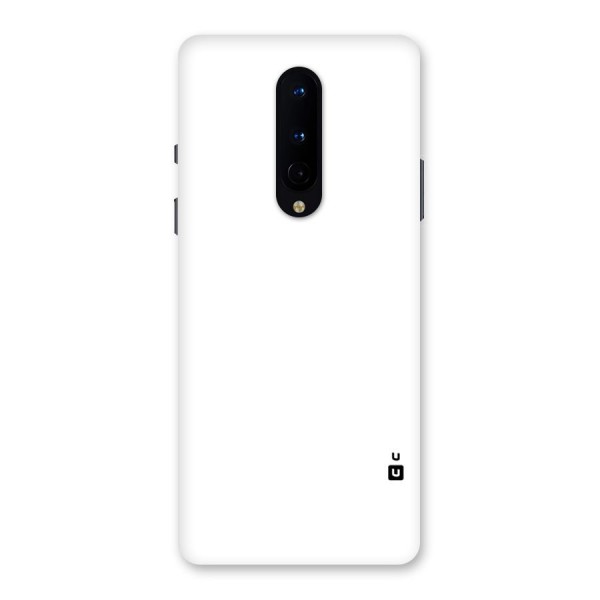 Plain White Back Case for OnePlus 8