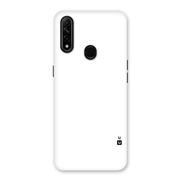 Plain White Back Case for Oppo A31