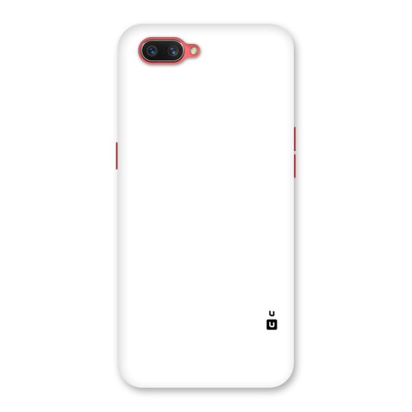 Plain White Back Case for Oppo A3s