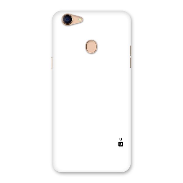 Plain White Back Case for Oppo F5