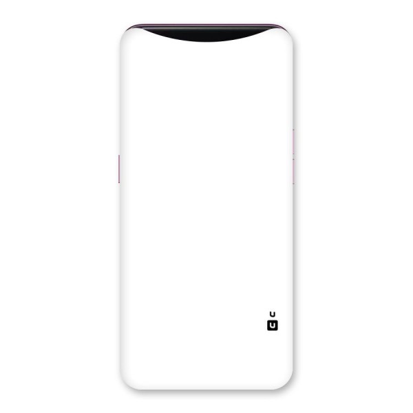 Plain White Back Case for Oppo Find X