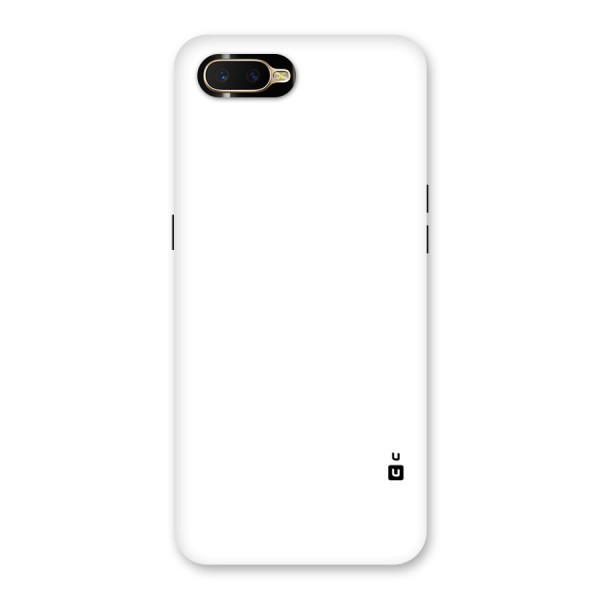 Plain White Back Case for Oppo K1