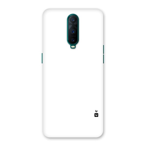 Plain White Back Case for Oppo R17 Pro