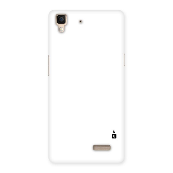 Plain White Back Case for Oppo R7