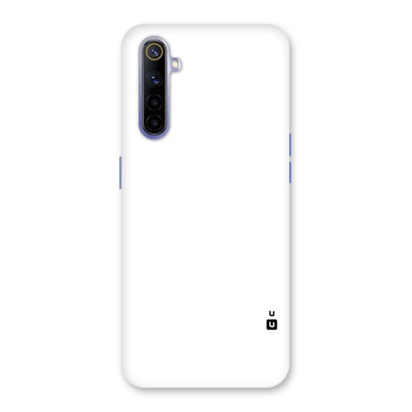 Plain White Back Case for Realme 6