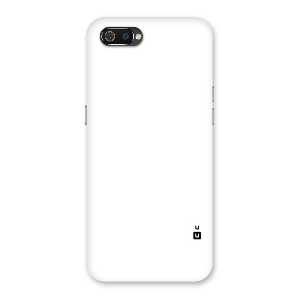 Plain White Back Case for Realme C2