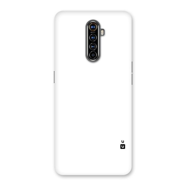 Plain White Back Case for Realme X2 Pro