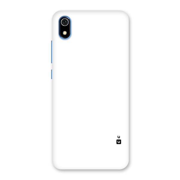 Plain White Back Case for Redmi 7A