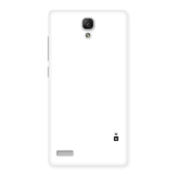 Plain White Back Case for Redmi Note