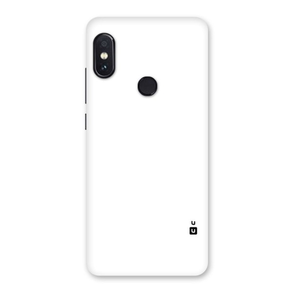 Plain White Back Case for Redmi Note 5 Pro