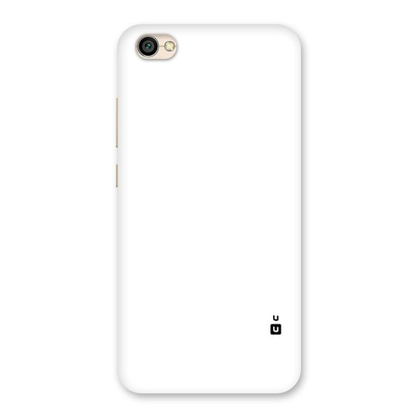 Plain White Back Case for Redmi Y1 Lite