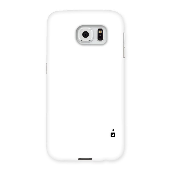 Plain White Back Case for Samsung Galaxy S6