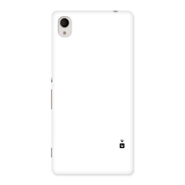 Plain White Back Case for Sony Xperia M4