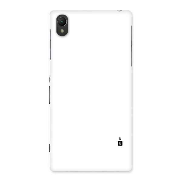 Plain White Back Case for Sony Xperia Z1