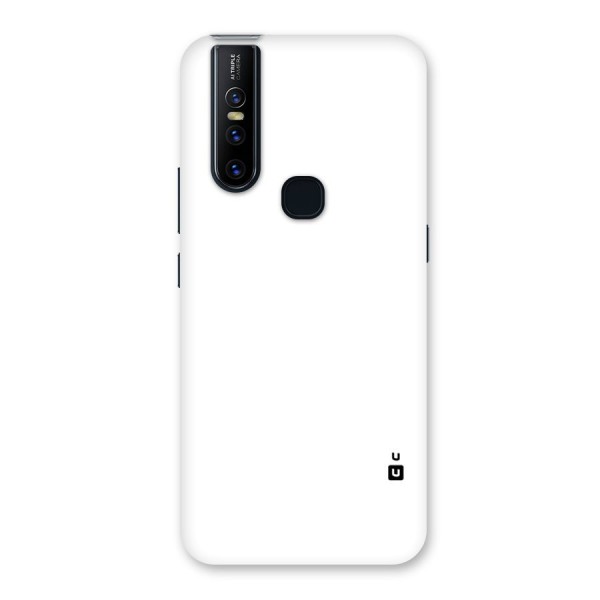 Plain White Back Case for Vivo V15