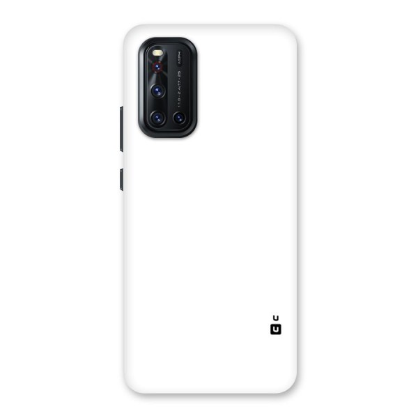 Plain White Back Case for Vivo V19