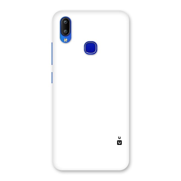 Plain White Back Case for Vivo Y91