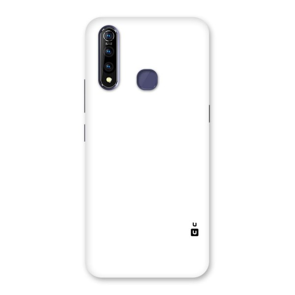 Plain White Back Case for Vivo Z1 Pro