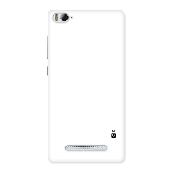 Plain White Back Case for Xiaomi Mi4i