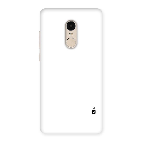 Plain White Back Case for Xiaomi Redmi Note 4