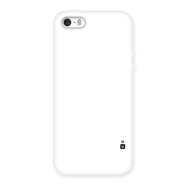 Plain White Back Case for iPhone SE