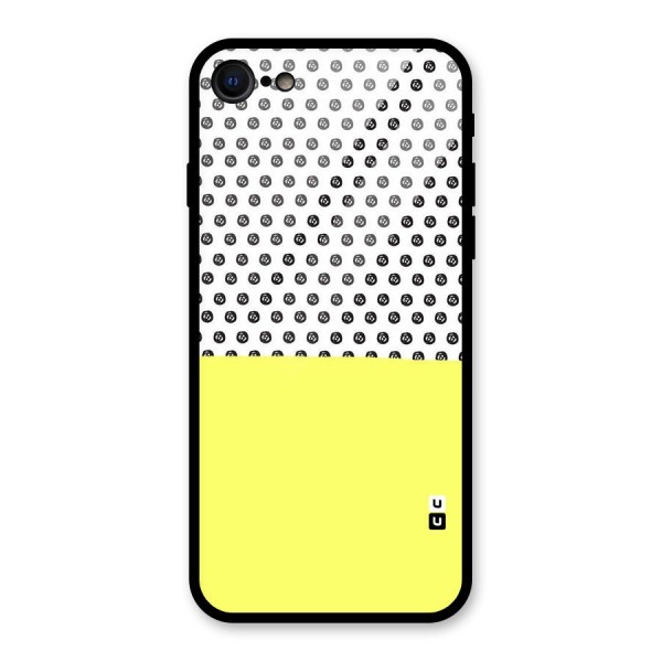 Plain and Pattern Glass Back Case for iPhone 8