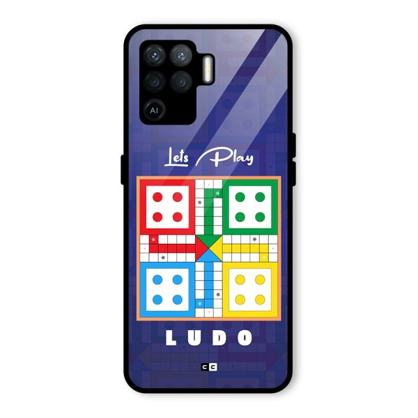 Play Life Glass Back Case for Oppo F19 Pro