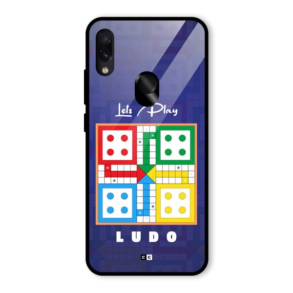 Play Life Glass Back Case for Redmi Note 7 Pro