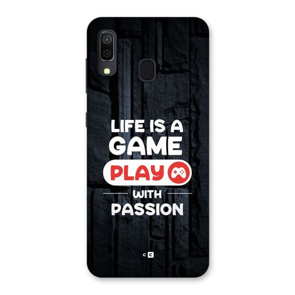 Play With Passion Back Case for Galaxy A30