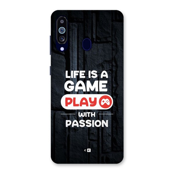 Play With Passion Back Case for Galaxy A60