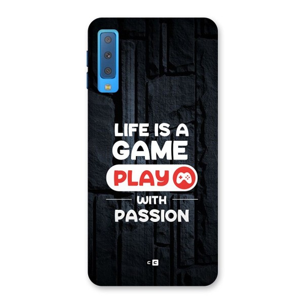 Play With Passion Back Case for Galaxy A7 (2018)