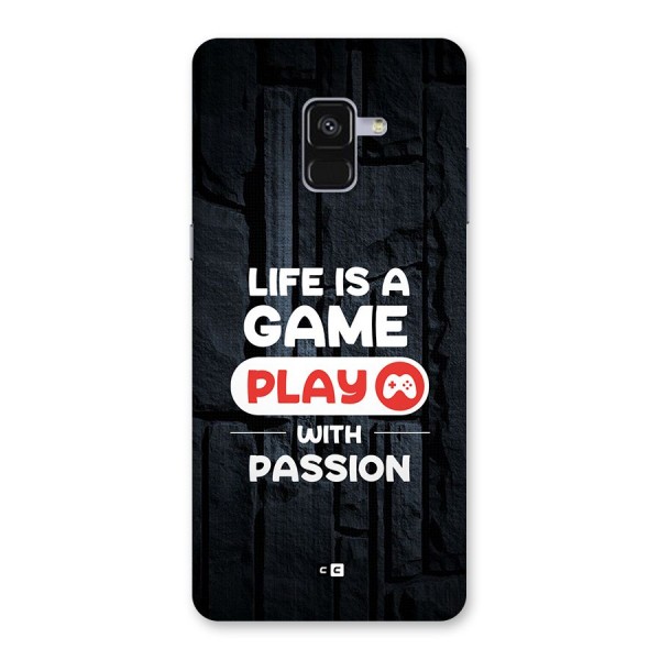 Play With Passion Back Case for Galaxy A8 Plus