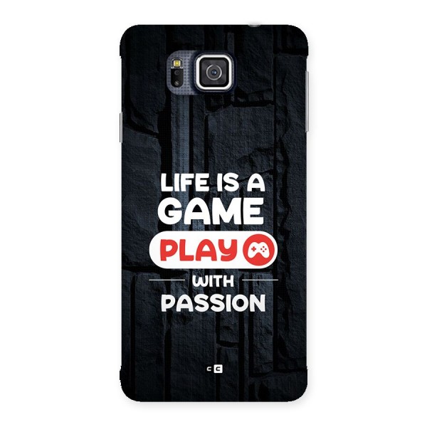 Play With Passion Back Case for Galaxy Alpha