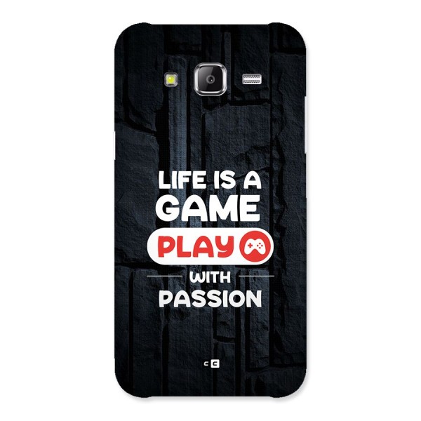 Play With Passion Back Case for Galaxy J5