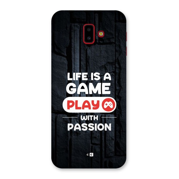 Play With Passion Back Case for Galaxy J6 Plus