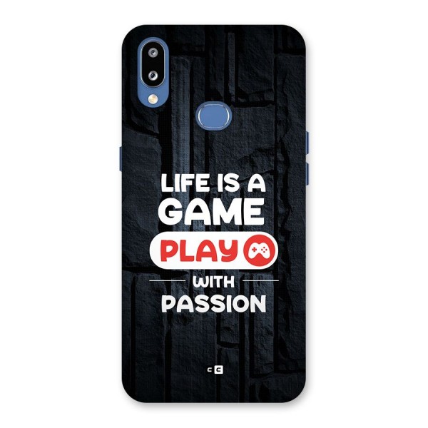 Play With Passion Back Case for Galaxy M01s