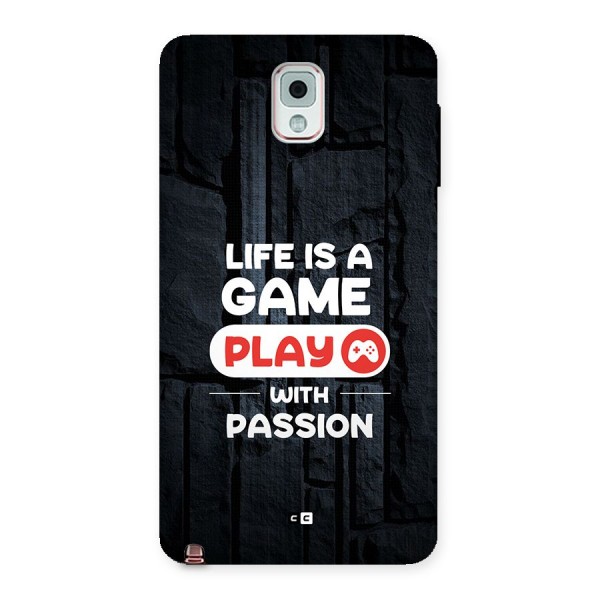 Play With Passion Back Case for Galaxy Note 3