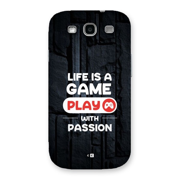 Play With Passion Back Case for Galaxy S3