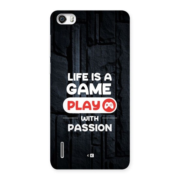 Play With Passion Back Case for Honor 6