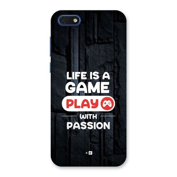 Play With Passion Back Case for Honor 7s