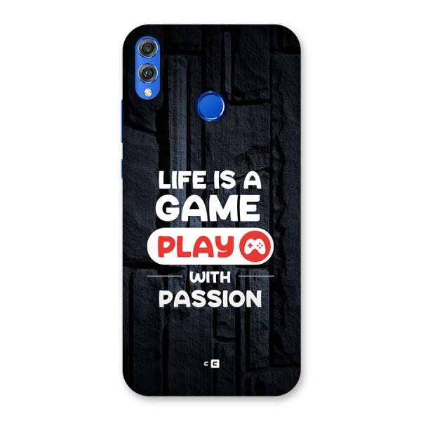 Play With Passion Back Case for Honor 8X