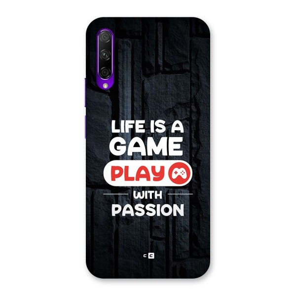 Play With Passion Back Case for Honor 9X Pro