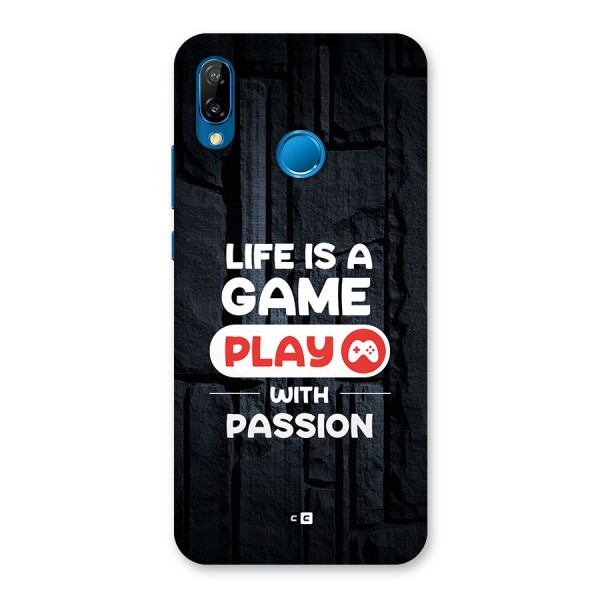 Play With Passion Back Case for Huawei P20 Lite