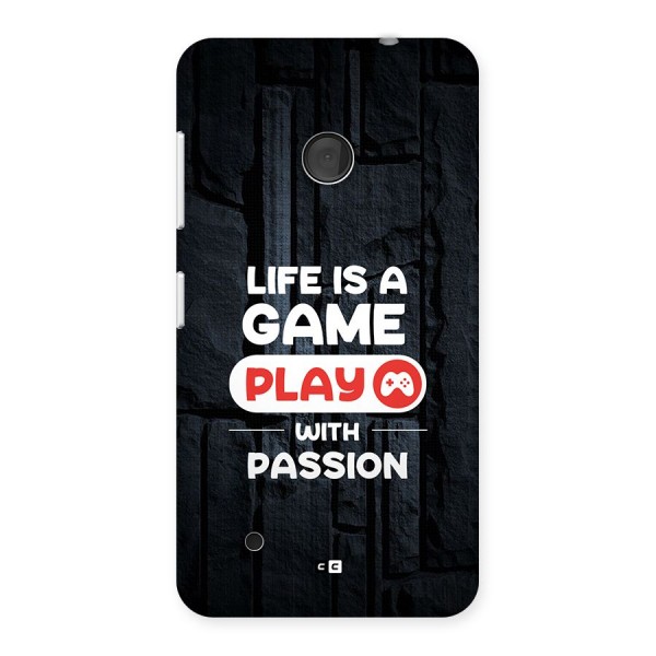 Play With Passion Back Case for Lumia 530