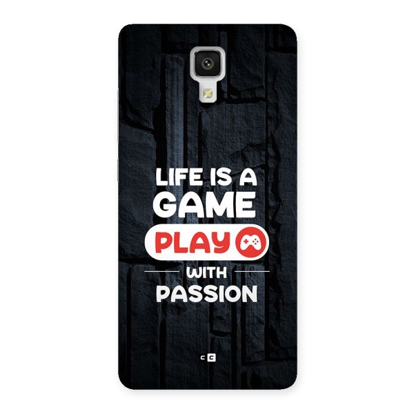 Play With Passion Back Case for Mi4