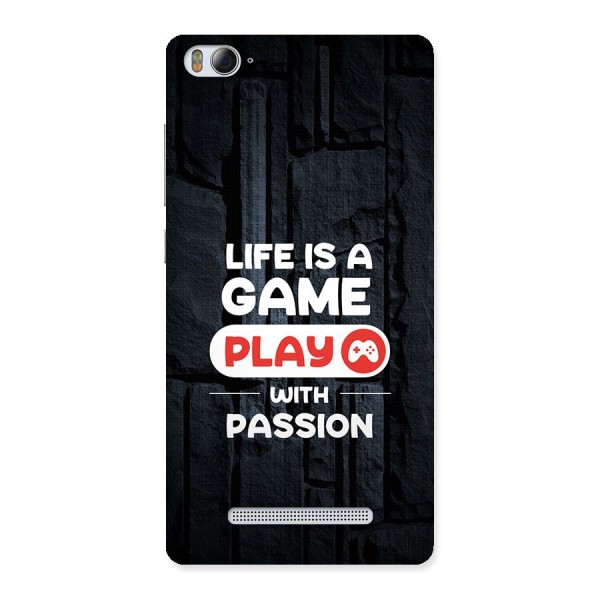 Play With Passion Back Case for Mi4i