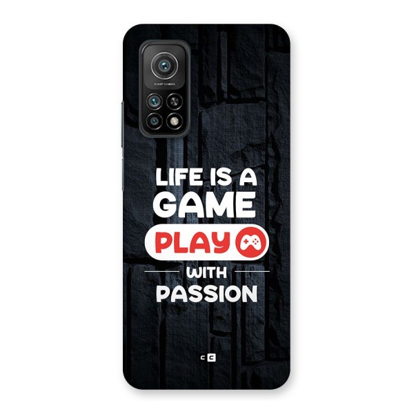 Play With Passion Back Case for Mi 10T 5G