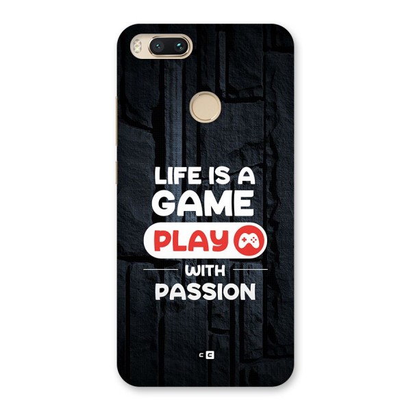 Play With Passion Back Case for Mi A1